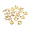 Tibetan Style Heart Toggle Clasps LS-GLF1109Y-NF-1
