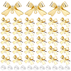 40Pcs Bowknot Alloy Stud Earring Findings FIND-SP0001-16G-1