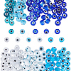220Pcs 11 Styles Handmade Evil Eye Lampwork Beads LAMP-AR0001-47-1