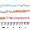 Transparent Painted Glass Beads Strands X1-DGLA-A034-T1mm-A19-3