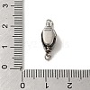 Non-Tarnish 304 Stainless Steel Box Clasps High Polished STAS-C100-01C-P-3