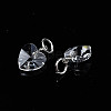 Faceted Transparent Glass Charms GLAA-T024-04L-3