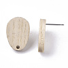 Cedarwood Stud Earring Findings X-MAK-N033-003-4