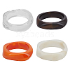4Pcs 4 Colors Acrylic Bangles BJEW-HY0002-68-1