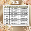 14Pcs 7 Styles Stainless Steel Grooved Finger Ring Settings STAS-SC0010-65G-3