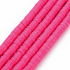 Handmade Polymer Clay Bead Strands X-CLAY-T002-6mm-49-1