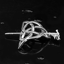 Alloy Vintage Norse Pirate Rune Dragon Hair Clip ST0461644