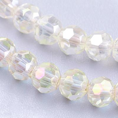Electroplate Glass Beads Strands EGLA-D021-70-1