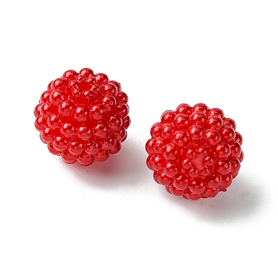 Imitation Pearl Acrylic Beads OACR-FS0001-45F-1