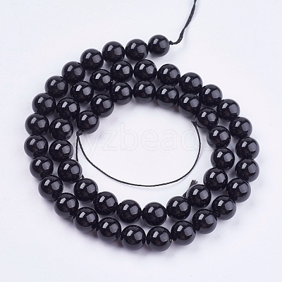 Grade AA Natural Tourmaline Bead Strands G-H1603-8mm-1