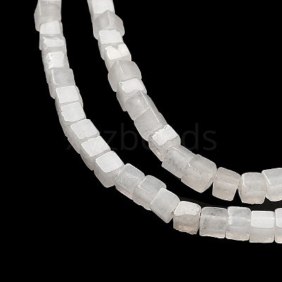 Natural White Jade Beads Strands G-B064-A28-1