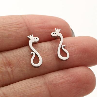 Non-Tarnish 304 Stainless Steel Studs Earring PW23042504123-1