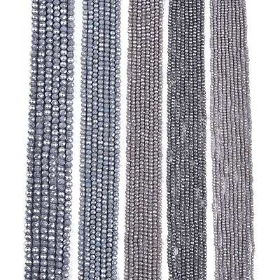 Electroplate Glass Beads Strands EGLA-A044-P6mm-A10-1