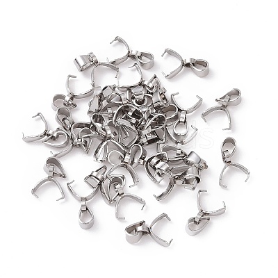 Tarnish Resistant 304 Stainless Steel Ice Pick Pinch Bails STAS-R182-03-1