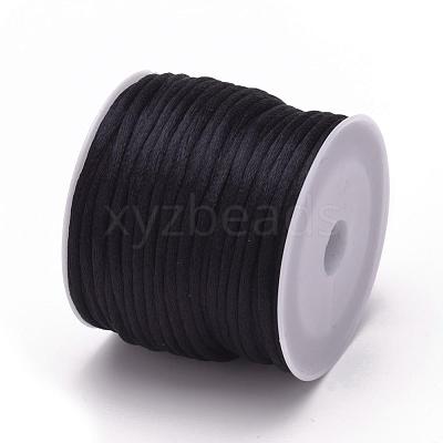 Nylon Satin Rattail Cords NWIR-L006-1mm-02-1