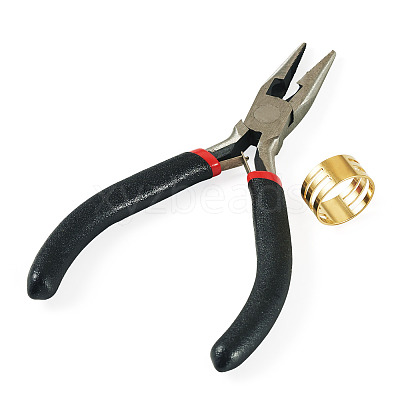 1Pc 5 inch Carbon Steel Chain Nose Pliers for Jewelry Making Supplies TOOL-TADJ0001-08-1