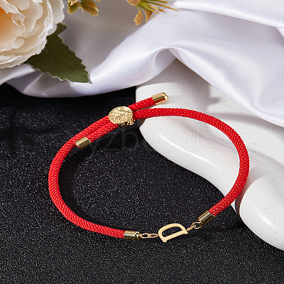 1Pc Adjustable Nylon Cord Slider Bracelets for Women BJEW-LP0001-32D-02-1