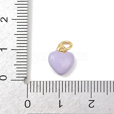 Brass Enamel Charms KK-P339-25G-04-1