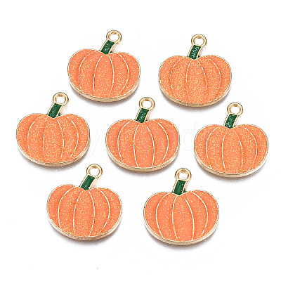 Autumn Theme Rack Plating Alloy Enamel Pendants LS-PALLOY-N164-007-1