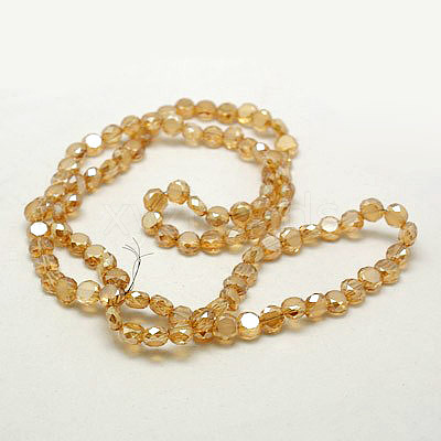 Electroplate Glass Beads EGLA-D028-10-1