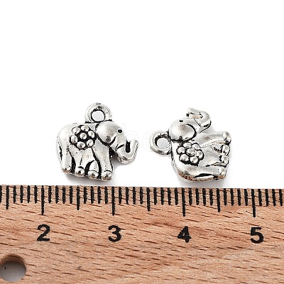 Tibetan Style Alloy Charms FIND-Q094-01AS-1
