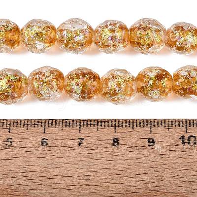 Handmade Foil Glass Beads Strands FOIL-Q002-05A-1