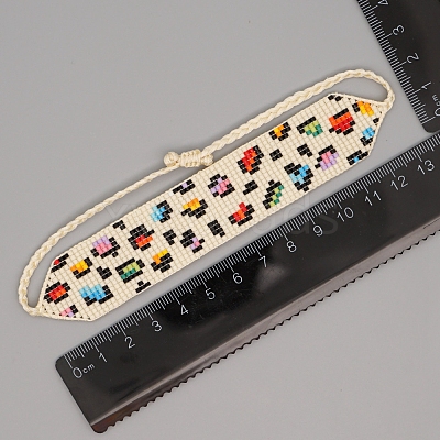 Miyuki Seed Braided Bead Bracelet BJEW-P269-36-1