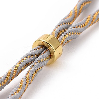 Nylon Cord Silder Bracelets MAK-C003-03G-13-1
