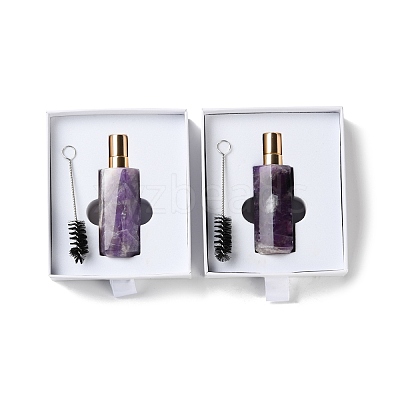Natural Amethyst Perfume Bottle G-B131-04B-02-1