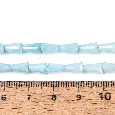 Anti-Tarnish Electroplate Glass Beads Strands GLAA-T025-27B-1