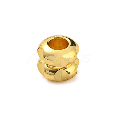 Rack Plating Brass Beads KK-A196-03G-1