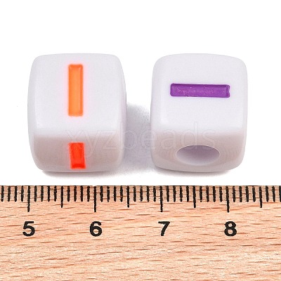 Opaque Acrylic Enamel European Beads AC-ACBA1794-04I-1