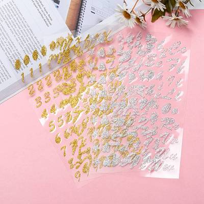 Glitter Paper Stickers DIY-NB0005-20-1
