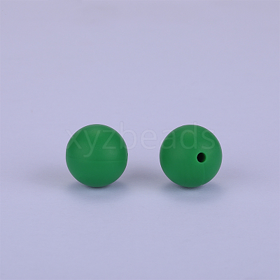 Round Silicone Focal Beads SI-JX0046A-100-1