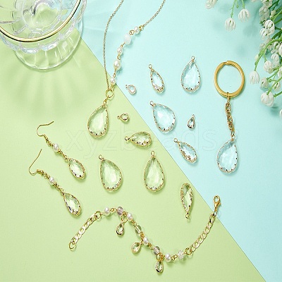 18Pcs 3 Styles Glass Charms KK-SZ0002-63-1