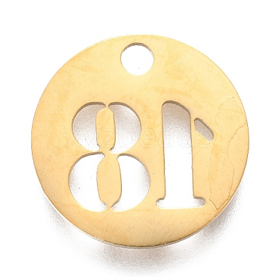 304 Stainless Steel Pendants STAS-F233-18-G-1
