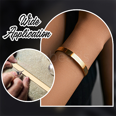 6Pcs Stainless Steel Blank Cuff Bangles MAK-BBC0001-32G-1