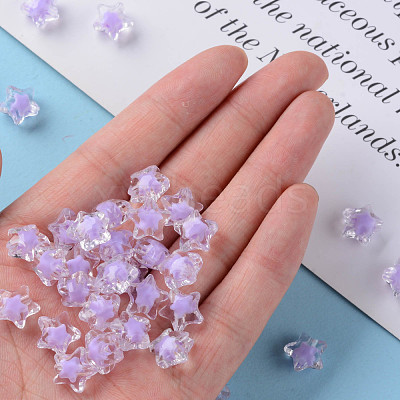 Transparent Acrylic Beads TACR-S152-01A-SS2114-1