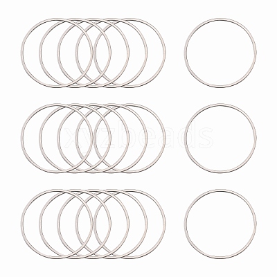 Tarnish Resistant 304 Stainless Steel Linking Ring STAS-T047-15B-1