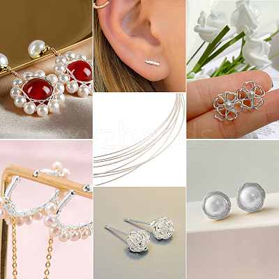 999 Fine Silver Sterling Silver Wire STER-WH0008-04A-S-1