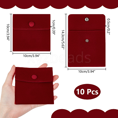 Square Velvet Jewelry Bags TP-B001-01B-07-1