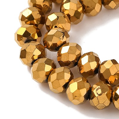 Electroplate Transparent Glass Beads Strands EGLA-A034-T6mm-UA01-1