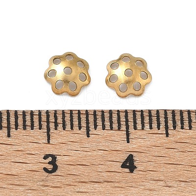 304 Stainless Steel Bead Caps STAS-P448-09J-G-1
