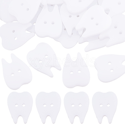 60Pcs Acrylic Buttons BUTT-PH0001-59B-01-1