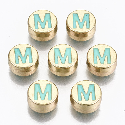 Alloy Enamel Beads X-ENAM-S122-029M-RS-1