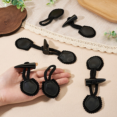 5 Pairs Resin Buttons BUTT-TA0001-48C-1