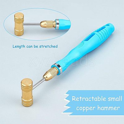 Brass Jewelry Hammers Set TOOL-WH0019-84-1