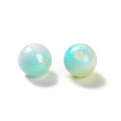 Opaque Acrylic Beads OACR-Z016-01B-10-1