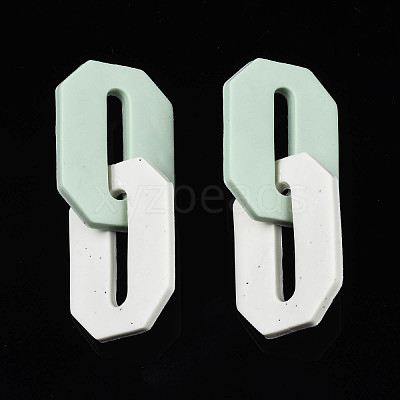 Handmade Polymer Clay Linking Rings CLAY-N010-033-04-1