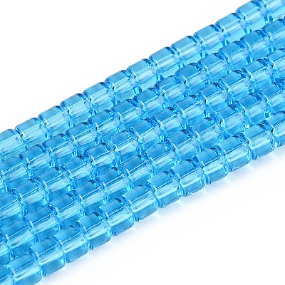 Transparent Glass Beads Strands GLAA-N065-4x4mm-A05-1